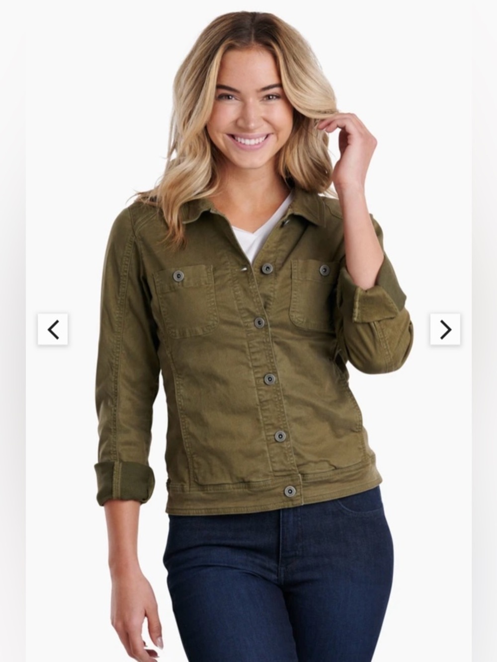 KÜHL Kultivatr Jacket Women’s XL Sage Green Stretch Twill Utility Casual